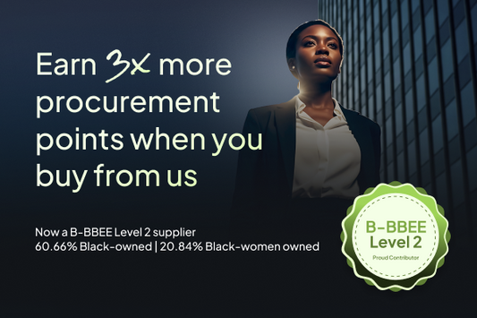 Partnering with us strengthens your B-BBEE score