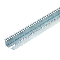 Weidmuller Deep Din rail with slot, 35 x 15mm, 2m
