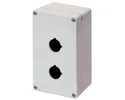 Elfin Push-button enclosure, 2 hole Ø 22, 92x152x70mm