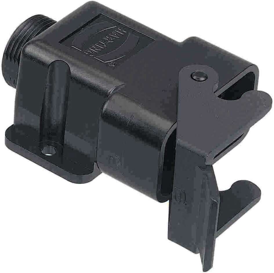 Harting Hood for Han-Compact, single locking, angled entry, Pg16 Harting