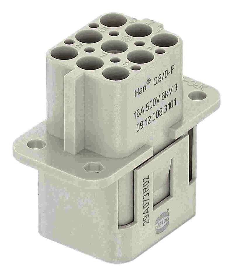 Harting Insert, crimp, female without contacts, 16A Harting