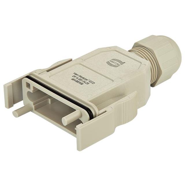 Harting Han-Modular Hood with integrated cable gland, top entry Harting
