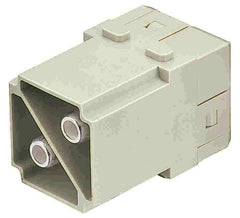 Harting Double module, male, 2 contacts, c/s 16 - 35mm², 100A Harting