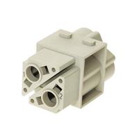 Harting Power connector module, double, female, 2-contact, 100A