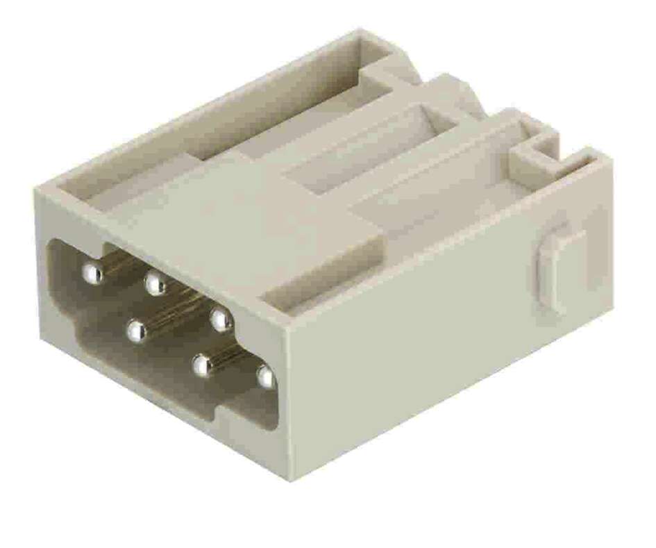 Harting Han E Quick-lock module, male, c/s 0.5 - 2.5mm² Harting