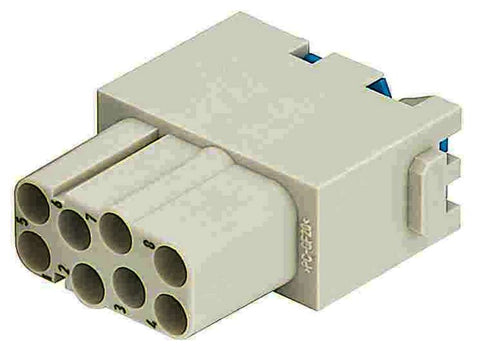 Harting Quick-lock module, female, 8 contacts, c/s 0.5 - 2.5 Harting