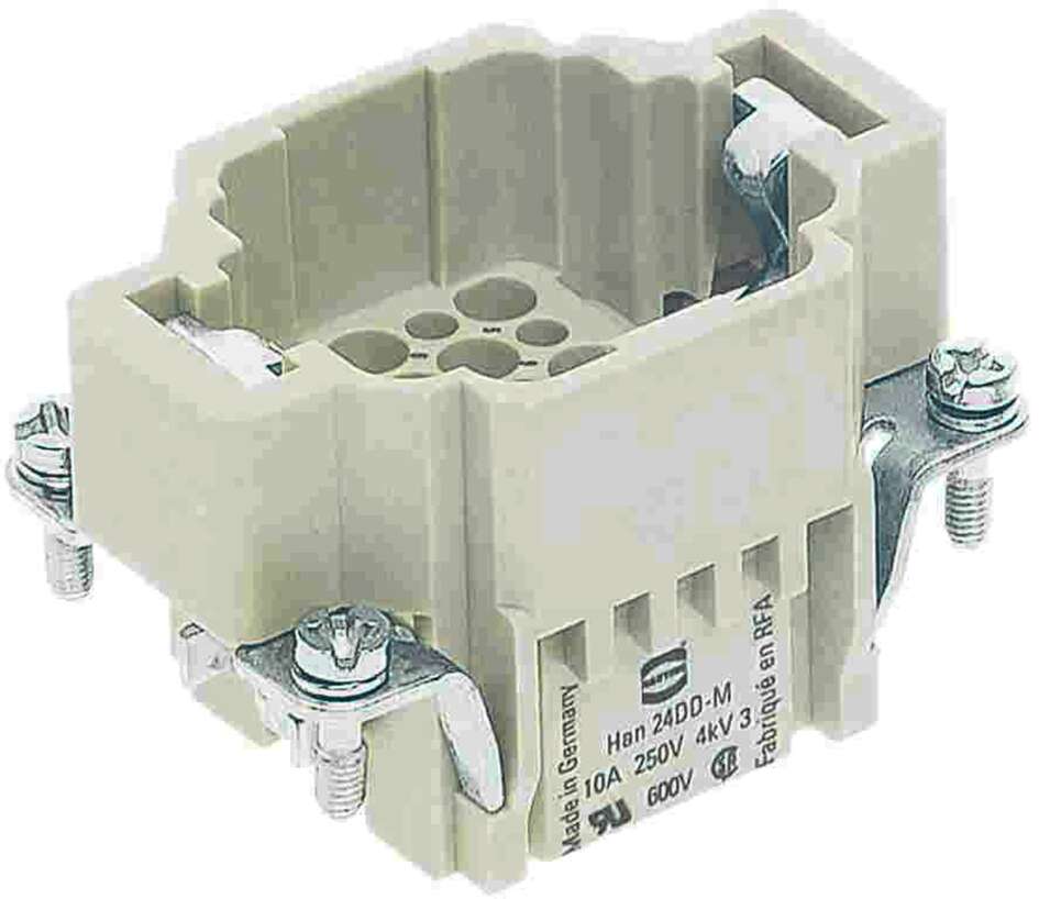 Harting Insert, crimp, male, size 6B, c/s 0.14 - 2.5mm² Harting
