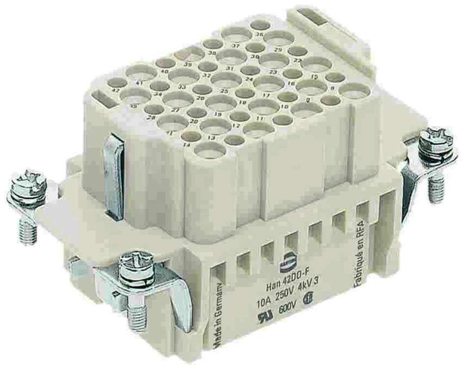 Harting Insert, crimp, female, size 10B, c/s 0.14 - 2.5mm² Harting