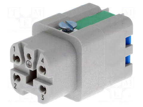 Harting Insert, Han-Quick lock, Female, size 3A, 0.5 - 2.5mm²