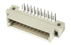 Harting Male connector, angled, copper alloy, 20 contacts, 2A Harting