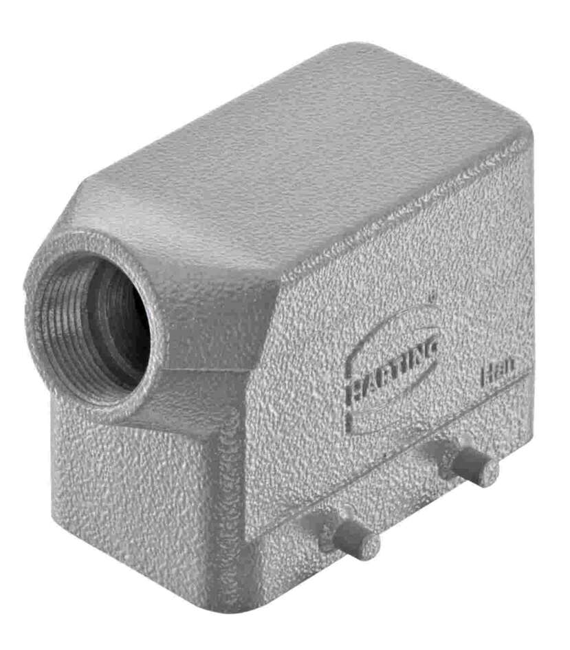 Harting Hood, double locking, side entry, PG16, size 10B Harting