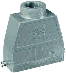 Harting Hood, high construction, single locking, top entry, Pg21, 16B Harting