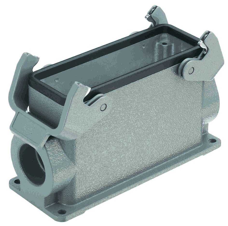 Harting Surface housing, double locking, side entry, PG21, size 24B Harting