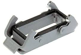 Harting Base, double clip, 10-pin, panel mount