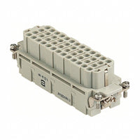 Harting Insert, Crimp, female, size 24B, c/s 0.14 - 4mm²