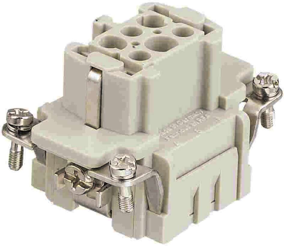 Harting Insert, crimp, female, size 6B, c/s 0.14 - 4mm² Harting