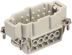 Harting Insert, screw, male, size 10B, c/s 0.75 - 2.5mm² Harting