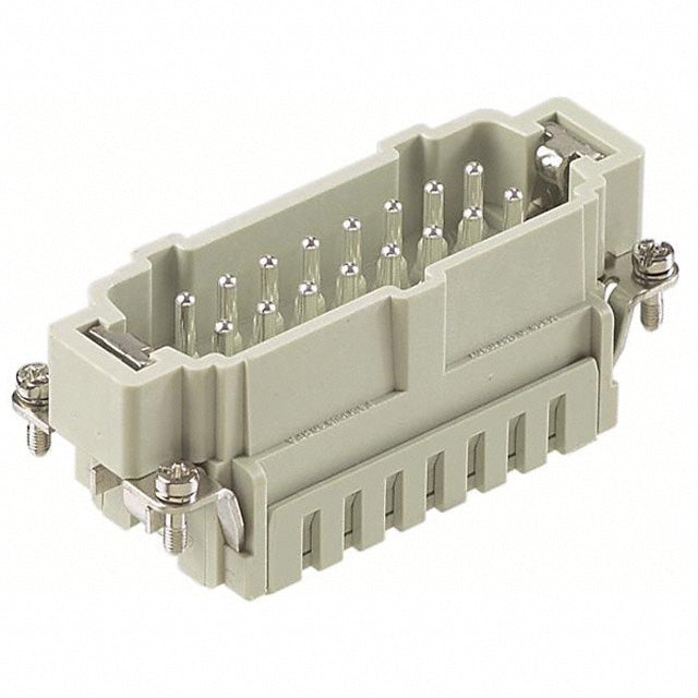 Harting Insert, cage-clamp, male, size 16A, c/s 0.14 - 2.5mm² Harting