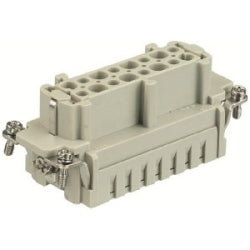 Harting Insert, cage-clamp, female, 16 contacts, c/s 0.14 - 2.5mm²