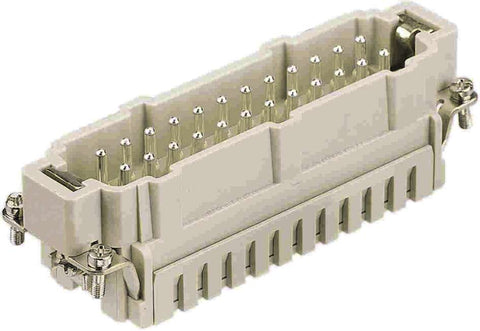 Harting Insert, cage-clamp, male, size 24B, 0.14 - 2.5mm² Harting