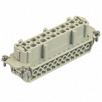 Harting Insert, screw, female, size 48B, c/s 0.75 - 2.5mm²