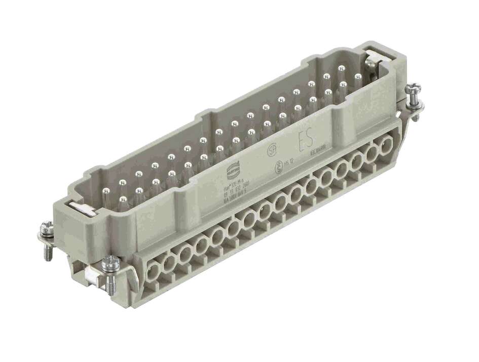 Harting Insert, male, screw, size L32 B, c/s 0.75 - 2.5mm² Harting