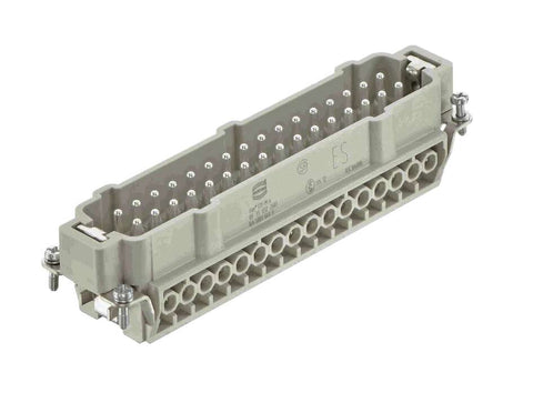 Harting Insert, male, screw, size L32 B, c/s 0.75 - 2.5mm² Harting