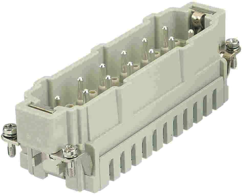 Harting Insert, cage-clamp, male, size 24B, c/s 0.14 - 2.5mm² Harting