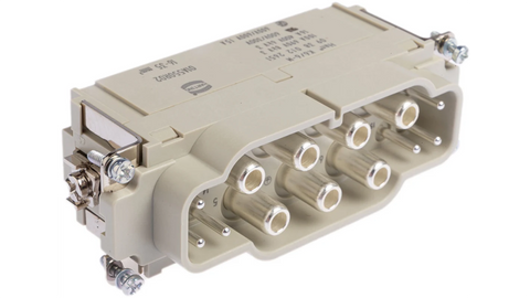 Harting Insert, axial/screw, male, size 24B, c/s 16 - 35mm²