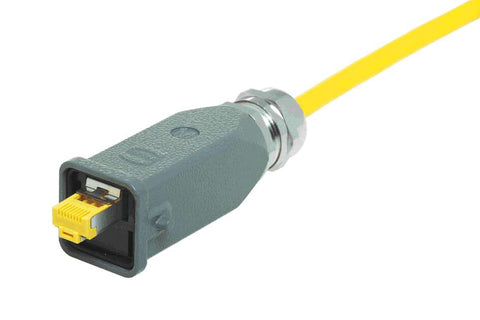 Harting RJ45 Cat6 Plug, 8 contacts, straight, size 3A Harting