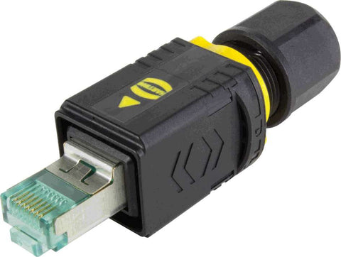 Harting Connector, pushpull V4 plug, RJ45, Cat.6A Harting