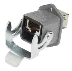 Harting Connector, powder-coated, 8 contacts, size 3A Harting
