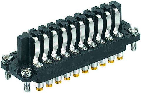 Harting Insert, screw, female, black, size 16A, c/s 1.5mm² Harting