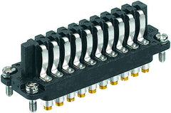 Harting Insert, screw, female, black, size 16A, c/s 1.5mm² Harting