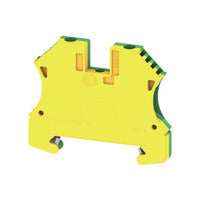 Weidmuller PE terminal, screw, green/yellow, c/s 4mm²