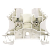 Weidmuller Feed-through terminal, screw, white, 2.5mm²