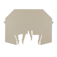 Weidmuller Partition plate, dark beige, 62x86x3mm