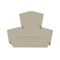 Weidmuller End Plate, dark beige, 54.5x69x1.5mm