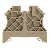 Weidmuller End bracket, dark beige, 46.5x56x8mm