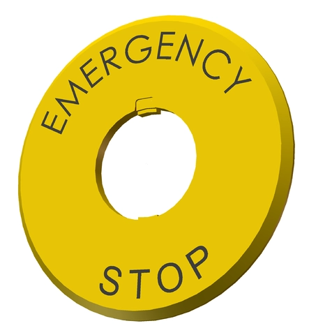 Euchner ES-HNAV-27 Plate for 40mm emergency stop