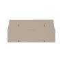 Weidmuller Partition plate, dark beige, 44.5x65x1.5mm