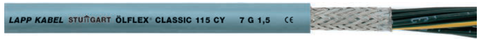 Lapp Ölflex Classic 115 CY PVC Control cable, 7G 0.75mm²