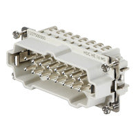 Weidmuller HDC insert, male, size 6, 16-pole, 500V, 16A