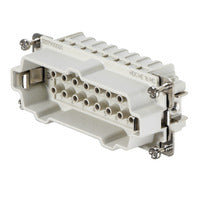 Weidmuller HDC insert, male, c/s 4mm², 16-pole, 500V, 16A