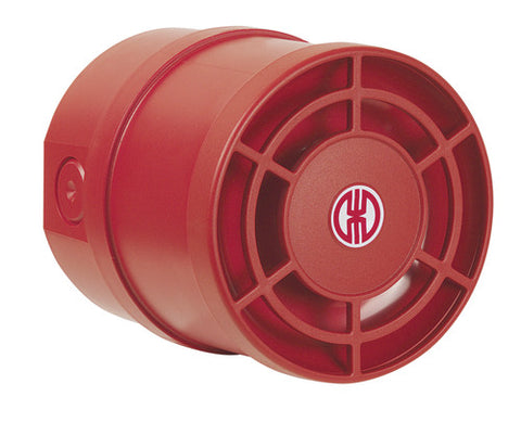Werma Multi-tone sounder, 32 tone, red, 112dB, 115 - 230VAC