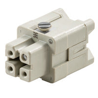Weidmuller HDC insert, female, 3-pole, size 1, 400V, 16A