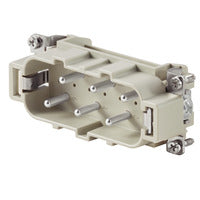 Weidmuller HDC insert, male, 6-pole, size 6, 400V, 35A