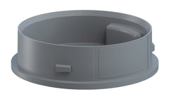 Werma Mini adapter for base-mounting, grey, 62 x 18mm