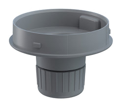 Werma Midi Adaptor for 15mm tube-mounting, grey, 85 x 64mm