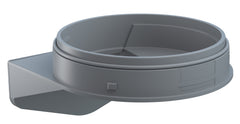 Werma Maxi angle bracket for wall mounting, grey, 120 x 74mm